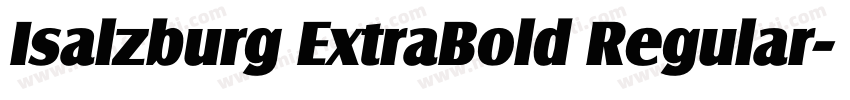 Isalzburg ExtraBold Regular字体转换